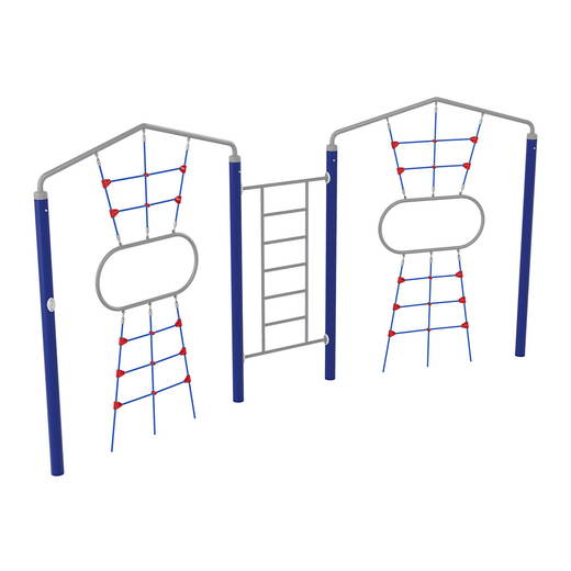 NV42305_a_25 Action4kids Doppeltes Kletternetz mit Leiter - NV42305 a 25