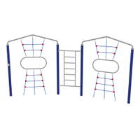 Action4kids Doppeltes Kletternetz mit Leiter - NV42305 b 25