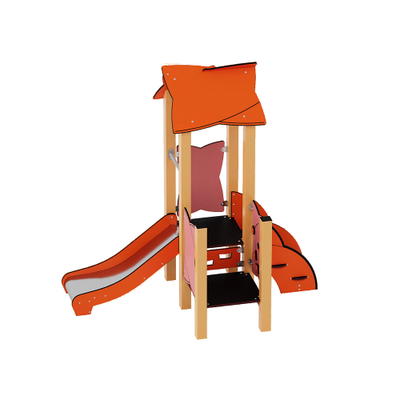 Urbi Me Sandpiraten – Spielpodest mit Dach, Treppe und Rutsche