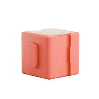 Modularer Hocker Pie - PIE CoralRose WOOD Medium