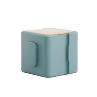 Modularer Hocker Pie - PIE SlateGray WOOD Medium