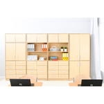 Flexi-TB Kombihochschrank B mit Schubladen, H 203, Ahorn-Jylland-TB - SET5105TJ b 18