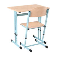 Schüler-Kufentisch IN-R, Einer, mit Stuhl T – Gr. 4-6 - ZEST6244 b 25