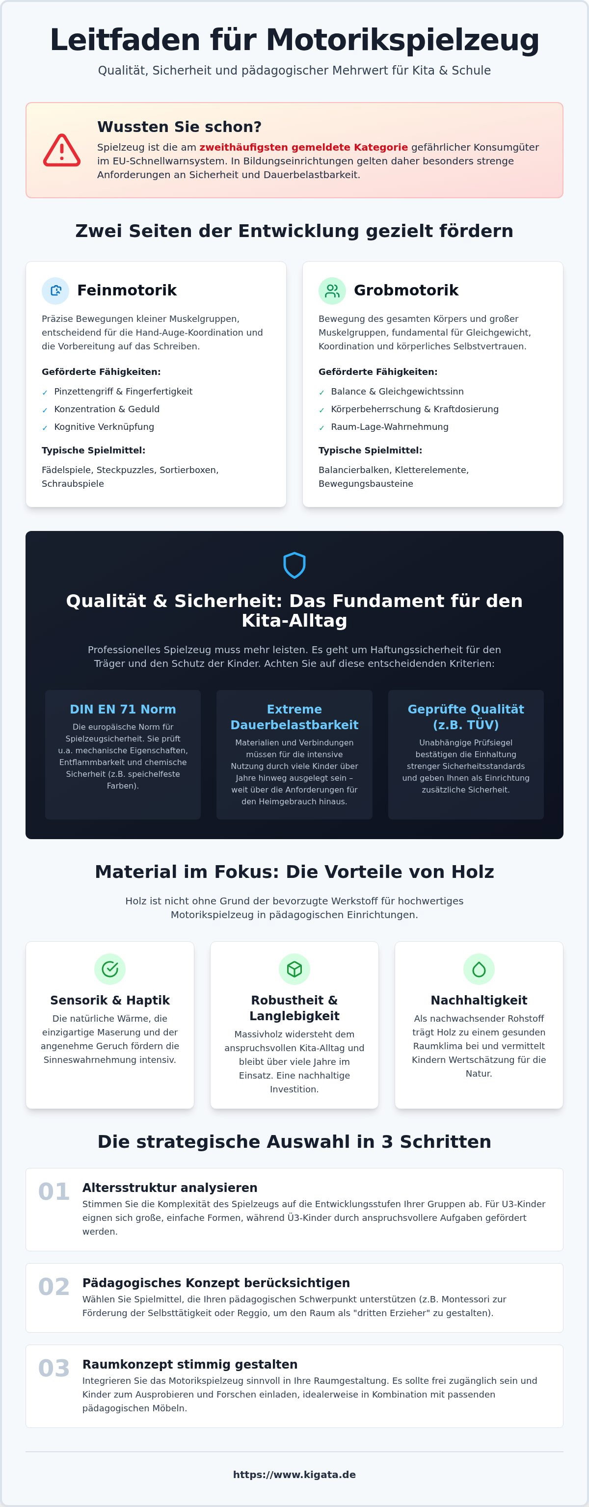 Motorikspielzeug für Kita und Schule: Pädagogischer Mehrwert und höchste Sicherheitsstandards