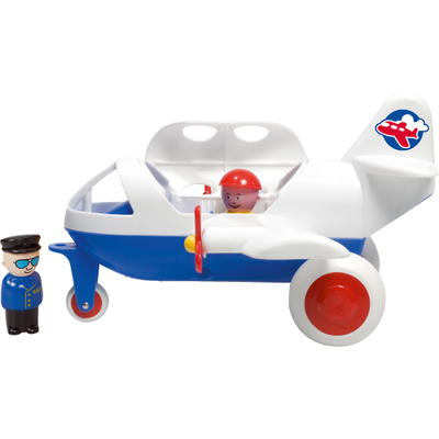 Passagierflugzeug mit Spielfiguren