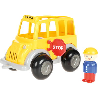 Schulbus mit Spielfigur