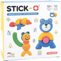 Magformers Stick-0, Peekaboo, Bär - 023309 e 24