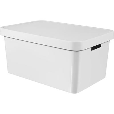Behälter mit Deckel, 45 l, weiß