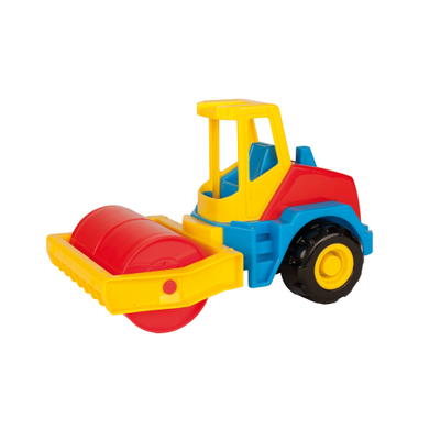 Baufahrzeuge Tech Truck Walze – RGB rot-gelb-blau