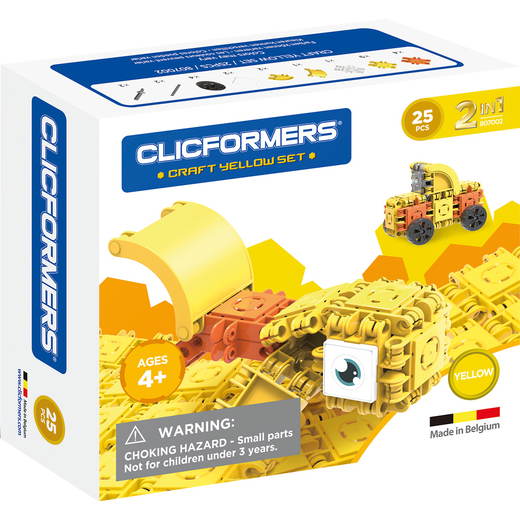 071029_a_19 Bausteine – Clickformers Yellow, 2 Baupläne - 071029 a 19