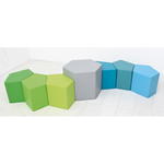 Schaumstoff-Sitzgruppe Loris 1 – Sechseck, grün - 098410PU c 22