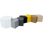 Schaumstoff-Sitzgruppe Loris 2 – Sechseck, grau - 098411PU f 22