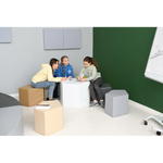 Schaumstoff-Sitzgruppe Loris 2 – Sechseck, grau - 098411PU g 23