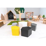 Schaumstoff-Sitzgruppe Loris 2 – Sechseck, grau - 098411PU m 23