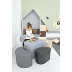 Schaumstoff-Sitzgruppe Loris 3 – Steine, beige - 098412PU j 22