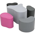 Schaumstoff-Sitzgruppe Loris 5 – Steine, magenta - 098422PU a 22