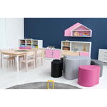 Schaumstoff-Sitzgruppe Loris 5 – Steine, magenta - 098422PU d 22