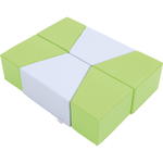 Schaumstoffsitze 6er-Set, Sitzhöhe 24 cm, grün/grau - 101729PU f 18