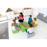 Schaumstoffsitze 6er-Set, Sitzhöhe 24 cm, grün/grau - 101729PU n 22