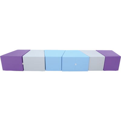Schaumstoffsitze 6er-Set, SH 41 cm, blau/violett