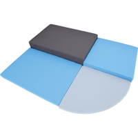 Matten, 4er-Set, schwer entflammbarer Bezug – blau/grau - 101757 b 19