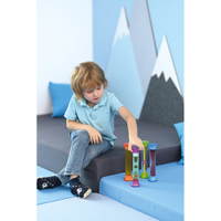 Matten, 4er-Set, schwer entflammbarer Bezug – blau/grau - 101757 h 23