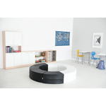 Achtelkreis-Sitze Paolo – Set 1 – schwarz-weiß - 101840PU e 21