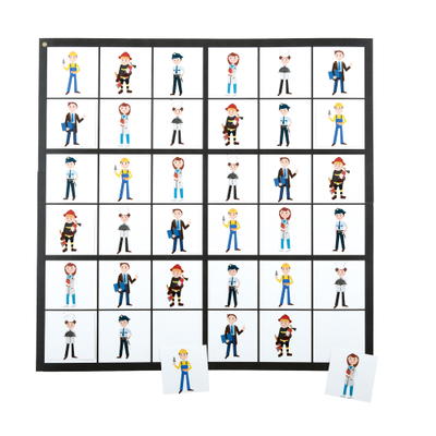 Zweiseitiges Sudoku 6 x 6 – Berufe und Sport