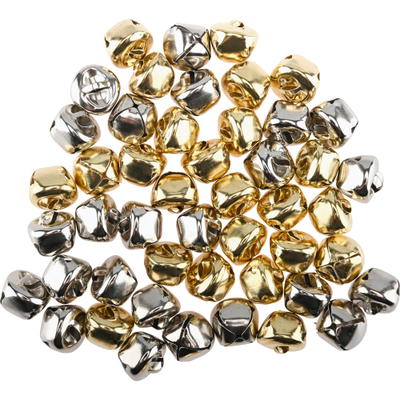 Kleine Gold- und Silberglöckchen, 50 Stück