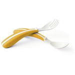 Zweifarbiges Besteck – 1 Löffel und 1 Gabel - 43099 131206 p