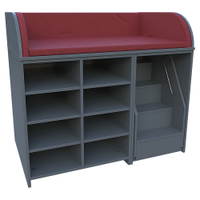 Wickelkommode mit ausfahrbarer Treppe, 3-seitige Aufkantung, offen, Mittelwand, 2 x 3 Einlegeböden - 5003 7125 221 R SG 1920x1920