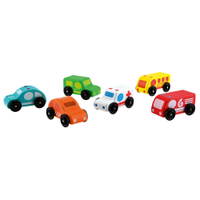 Mini-Autos aus Holz, 6 Stück - 510030 b 23