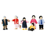 Holzpuppen – Großfamilie aus Asien - 531087 a 21