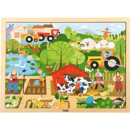 542093_a_21 Holzpuzzle Farm, 48 Teile - 542093 a 21