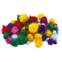 Schillernde Pompons, 5 Farben - 546028 a 25