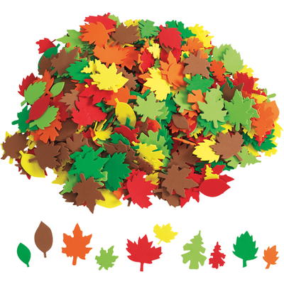 Herbstblätter aus Moosgummi, 500 Stück