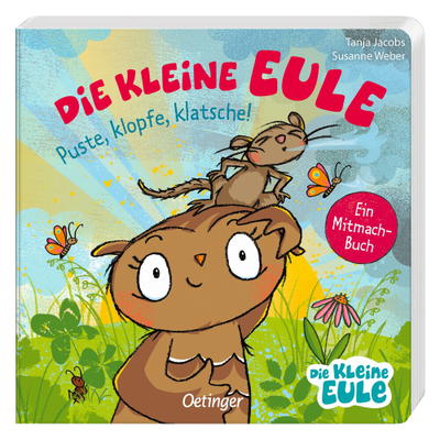Kinderbuch, Die kleine Eule. Puste, klopfe, klatsche!