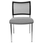 Topstar Besucherstuhl „Visit 10“, Vierfuß, Netzrücken, 2er-Set - 82882V0002 h