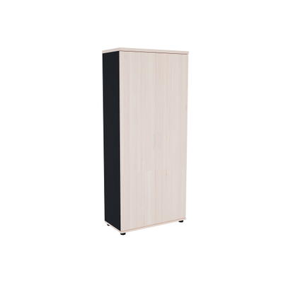 Basic Akten- und Kleiderschrank H 183, anthrazit-Front Akazie
