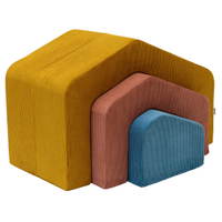 Haus-Softbausteine aus Cord, 3-teilig - Betzold Haus Softbausteine aus Cord 3 teilig E 780051 a ZN