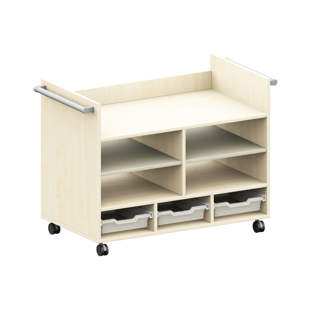 Servierwagen mit 5 Fächern, 104 x 84 x 60 cm | möbelinio® by MS Möbel