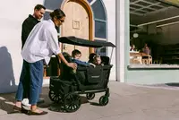 Wonderfold L4 Kinderwagen für 4 Kinder - L4 quad stroller wagon black 1