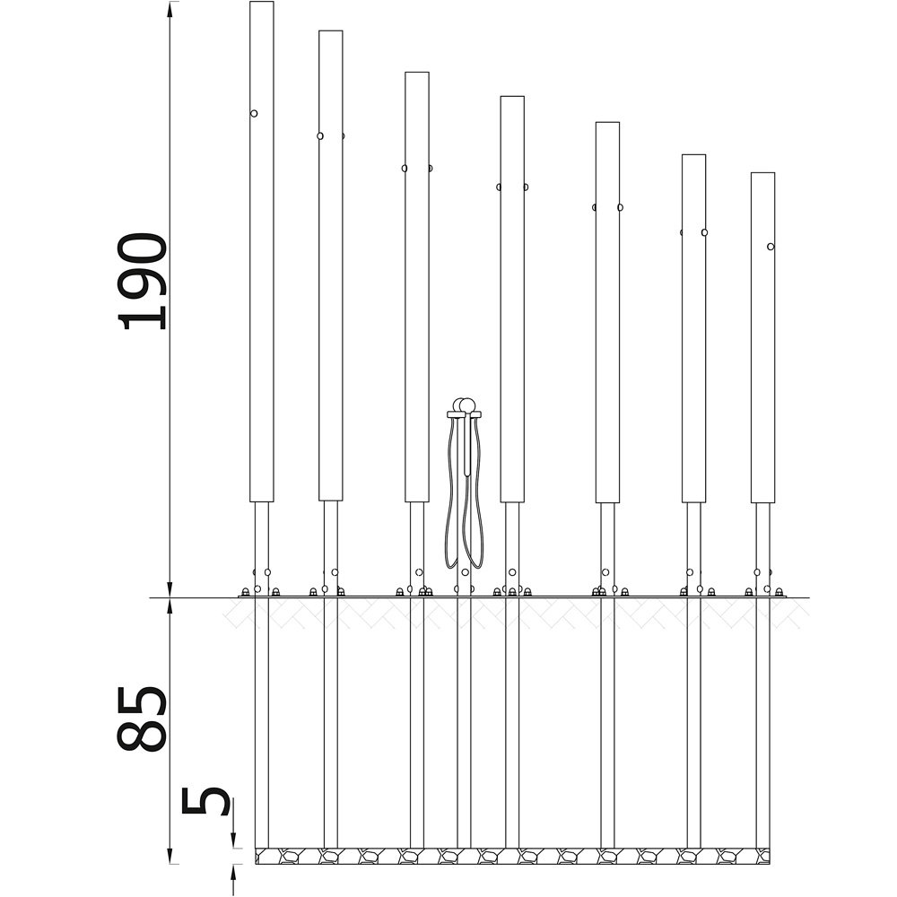 Mini-Musik Chimes - 3815 Side view
