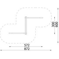 Balancierbalken Zick-Zack - 4209E Top view