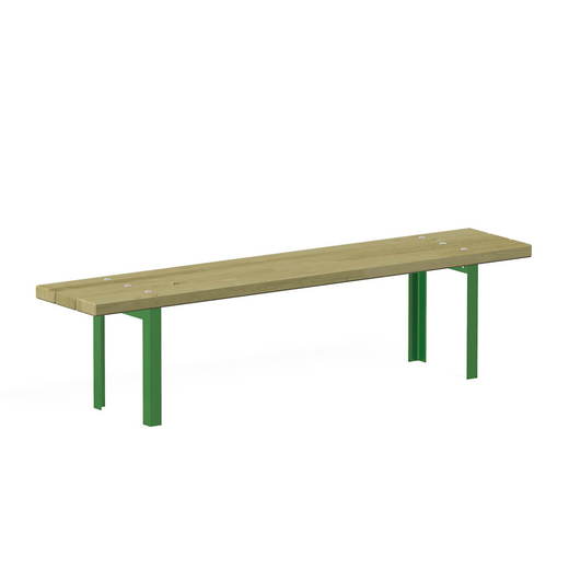 NV5005Z_a_25 Sitzbank Simple grün, Metall - NV5005Z a 25