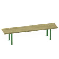 Sitzbank Simple grün, Metall - NV5005Z b 25