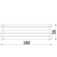 Sitzbank mit Stahlprofil, mit Armlehne, grau - NV50158Z A y 26