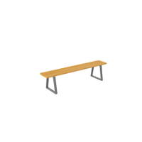 Sitzbank mit Stahlprofil, grau - NV50161Z A a 26