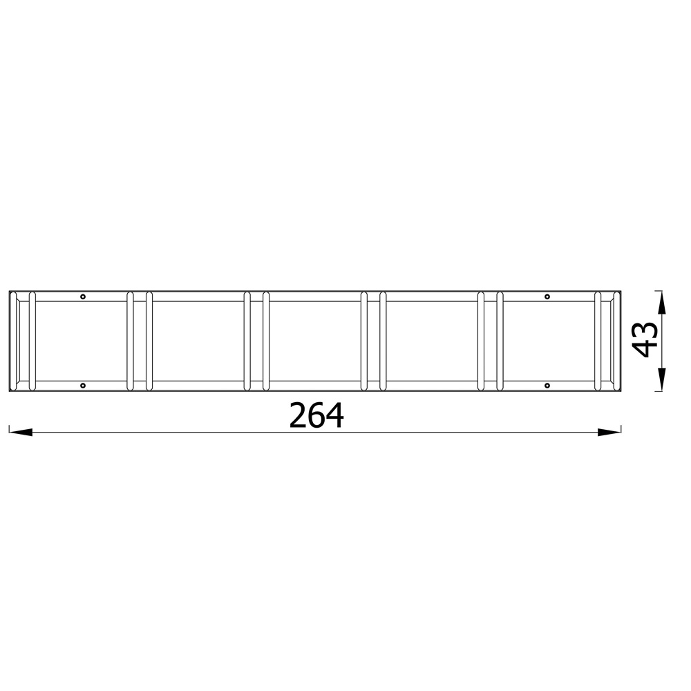 Fahrradständer 6er, Standard, grau - NV5403Z A y 26