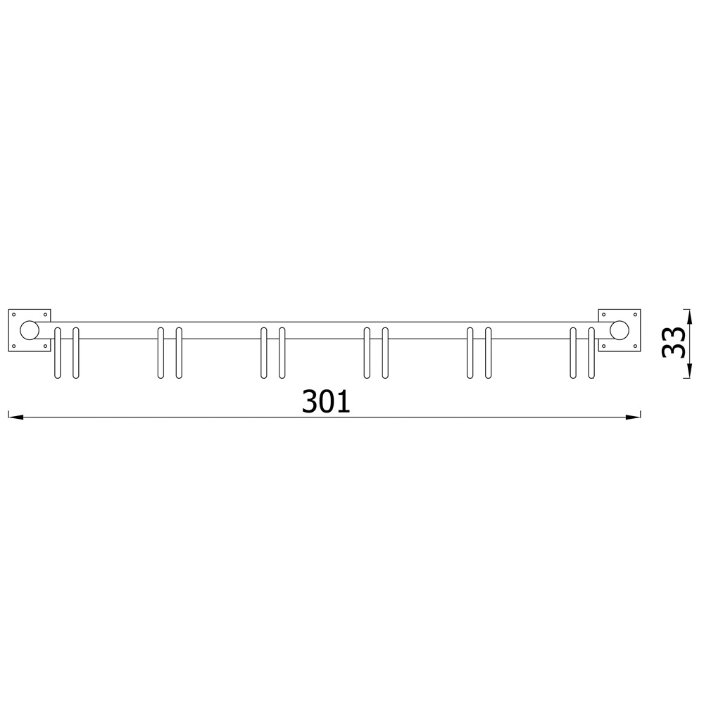 Fahrradständer 6er, grau - NV5404Z A y 26